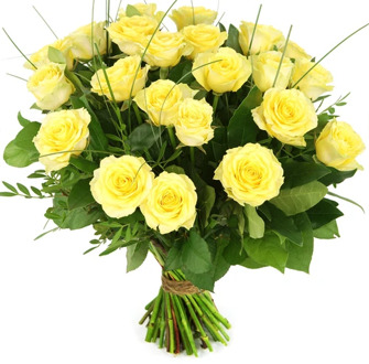 Boeket gele rozen bepaal zelf het aantal