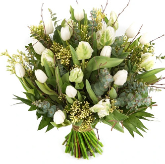 Boeket Witte tulpen