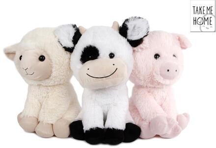 boerderij dier pluche 30cm verschillende