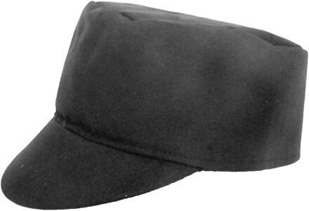 Boeren thema verkleed pet - zwart - volwassenen - one size