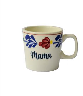 Boerenbont Beker 230ml Mama 6 stuks wit