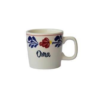 Boerenbont Beker 230ml Oma 6 stuks wit