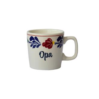 Boerenbont Beker 230ml Opa 6 stuks wit