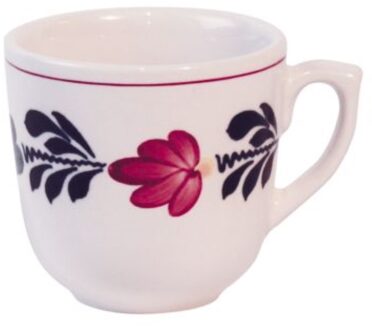 Boerenbont Beker large Royal 6 stuks wit