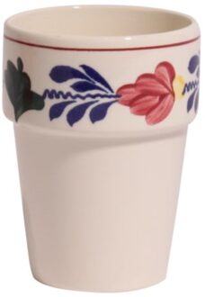 Boerenbont melkbeker sonja 6 stuks Wit