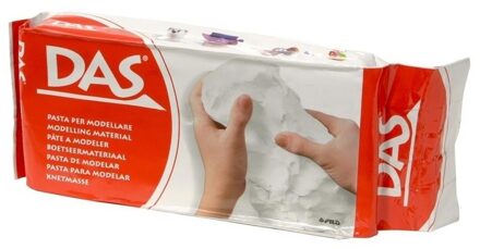 Boetseer klei - 500 gram - wit - hobby materiaal - knutselen - kleien - kinderen