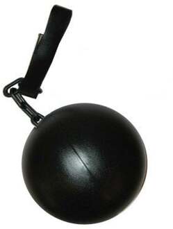 Boevenbal met ketting Zwart