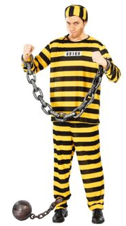 boevenpak Dalton - gestreept - verkleed kostuum - boef - gevangene