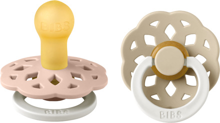 Boheme Pacifier Glow In The Dark - Stage 1 Fopspeen - 2 Stuks - Blush Glow / Vanilla Glow