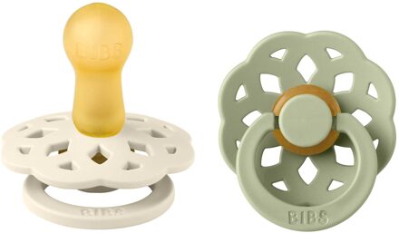 Boheme Pacifier - Stage 2 Fopspeen - 2 Stuks - Ivory / Sage