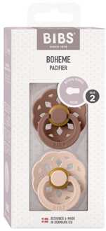 Boheme Pacifier - Stage 2 Fopspeen - 2 Stuks - Woodchuck / Blush