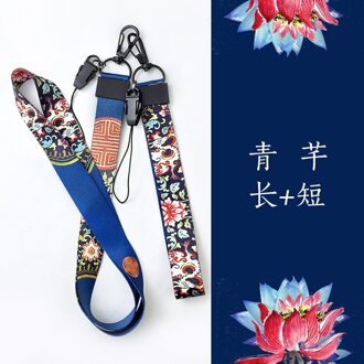 Bohemen Telefoon Houder Grip Voor Xiaomi/Huawei/Samsung Universal Nek Pols Bandjes Lanyards Voor Sleutels Multifunctionele C lang en kort reeks