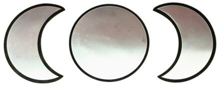 Bohemian Acryl Moonphase Spiegel Diy Muur Sticker Decoratie Houten Maan Fase Spiegel Voor Woonkamer