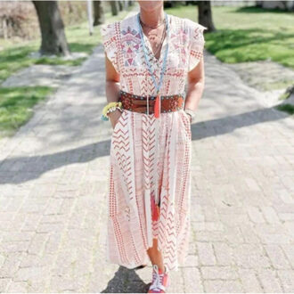 Bohemian jurk Roze - 40