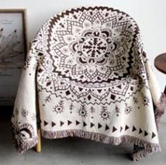 Bohemian Katoen Plaid Deken Sofa Cover Dekens Piano Cover Beddengoed Cover op bed Tapijt Jacquard Coverlet Thuis sofa handdoek