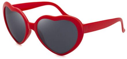 Bohemian Stijl Strand Liefde Bril 'S Nachts Hart-Vormige Lichten Geworden Liefde Speciale Effecten Bril Blauw Licht Blokkeren Bril Rood