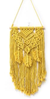 Bohemian Style Grote Macrame Tapestry Macrame Muur Opknoping Boerderij Decor Kamer Decoratie Tapestry Wanddecoraties Creamy wit