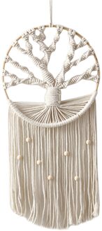 Bohemian Tapestry Macrame Muur Opknoping Hand-Geweven Tapijt Bohemian Hanger Woondecoratie De Boom Van Leven Dream Catcher