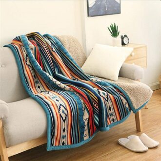 Bohemian Zachte Pluche Flanel Gooi Deken 50 ''X 60'' Voor Bed Couch Sofa Camping