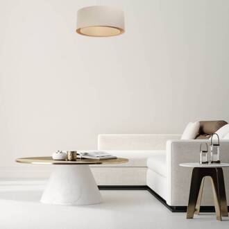 Boho hanglamp, crème/beige, Ø 50 cm, hoogte 20 cm, jute crème, beige