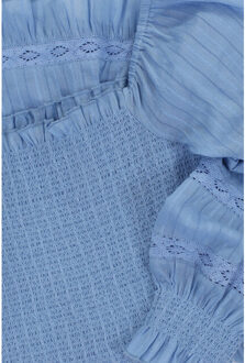 Boho jurk/short sky voor meisjes in de kleur Blauw - 176