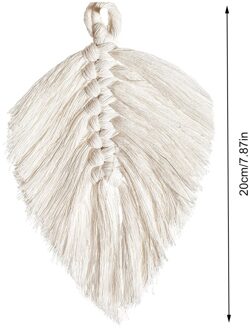 Boho Macrame Muur Opknoping Blad Tapestry Decor Bohemian Kwastje Chic Home Woonkamer Slaapkamer Hoofdeinde Decoratie Accessoires A 1stk