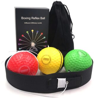 Boksen Reflex Ballen Met Fitness Hoofdband Ponsen Training Ballen Set Oefening Training Punch Bal Apparatuur Accessoires
