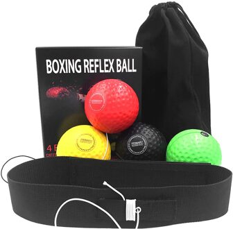 Boksen Reflex Ballen Met Fitness Hoofdband Ponsen Training Ballen Set Oefening Training Punch Bal Apparatuur Accessoires