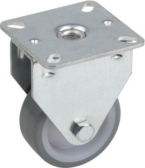 Bokwiel 50Mm Pu 60X60Mm W - WU0802860