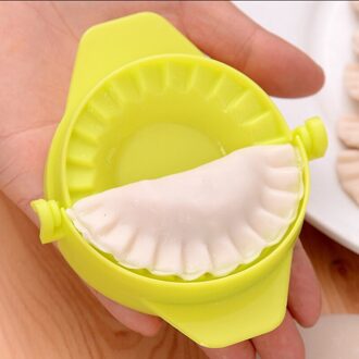 Bol Gereedschappen Ravioli Maker Mould Milieuvriendelijke Gebak Rvs Chinese Voedsel Jiaozi Maker Deeg Cutter Kitchen Tools plastic groen