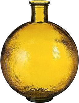 bol vaas - Firenza - Oker - recycled glas - 34x42 cm