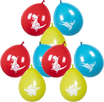 Boland 18x dino ballonnen - ca. 25 cm - Feestversiering en decoraties