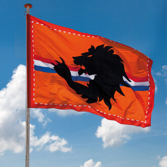 Boland 1x Mega oranje Holland stadion vlag met leeuw 300x200 cm