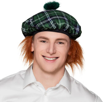 Boland Baret Mr Tartan Groen Met Haar