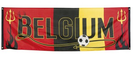 Boland Belgie banner - 220 x 74 cm - Belgische Rode Duivels spandoek