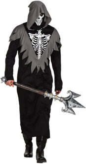 Boland bewaker kostuum - skelet - zwart - voor heren - halloween thema