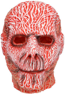 Boland Bloody creepy zombie verkleedmasker - latex - volwassenen - Horror/scary/halloween - carnaval Rood