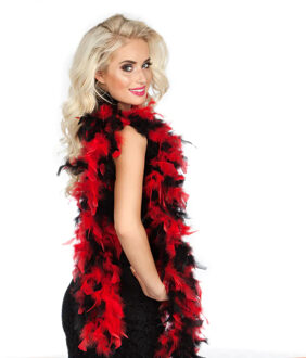 Boland Boa Party 180 Cm Zwart/rood
