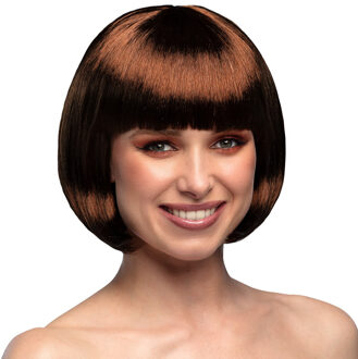 Boland Boblijn pruik - bruin - dames - verkleden - verkleedpruik - carnaval Chocolate brown
