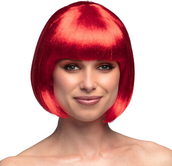 Boland Boblijn pruik - rood - dames - verkleden - verkleedpruik - carnaval