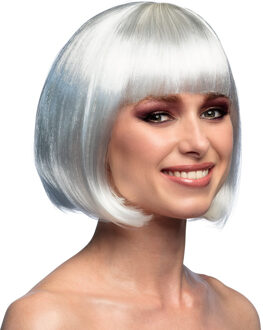 Boland Boblijn pruik - wit - dames - verkleden - verkleedpruik - carnaval