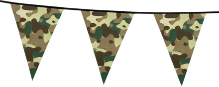 Boland Camouflage vlaggenlijn 6 meter Groen