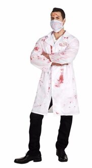 Boland Carnaval/Halloween Bloederige arts Dr. Mad verkleedkostuum - voor heren - 2 delig