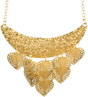 Boland Carnaval/verkleed accessoires 1001 nacht/buikdanseres sieraden - ketting ornament - goud - kunststof