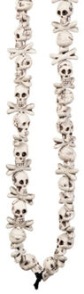 Boland Carnaval/Verkleed accessoires Piraten/halloween sieraden - ketting schedels - kunststof