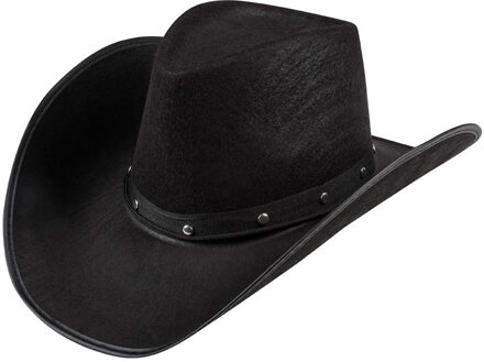 Boland Carnaval verkleed Cowboy hoed Billy Boy - zwart - volwassenen - Western thema