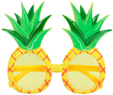 Boland Carnaval/verkleed party bril Ananas - Tropisch/hawaii thema - plastic - volwassenen Multi