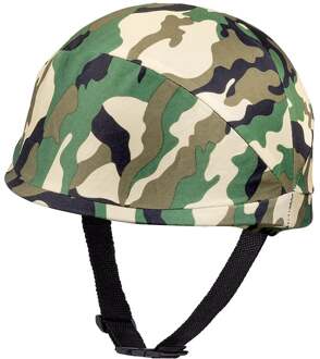 Boland Carnaval verkleed soldaten/leger Helm - camouflage print - voor volwassenen