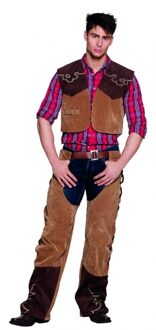 Boland Carnaval verkleedkleding kostuum Western Cowboy - bruin - volwassenen Multi