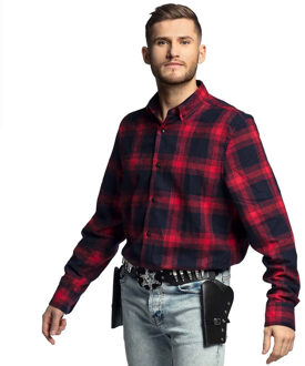 Boland Cowboy verkleed holster voor 2 pistolen - zwart - kunststof - volwassenen